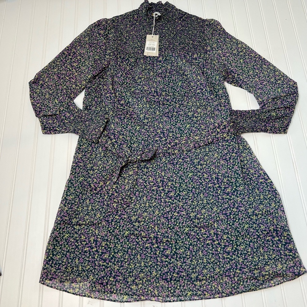 BODEN Smocked Yolk Floral Dress Tie Waist 8 NEW. 1323 - Picture 5 of 9
